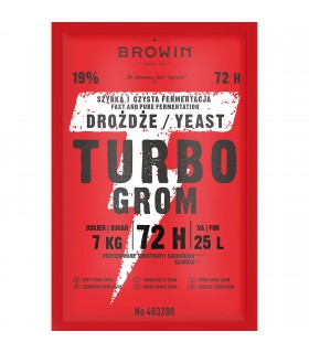 BIN DROŻDŻE GORZELNICZE TURBO GROM 72h 120g