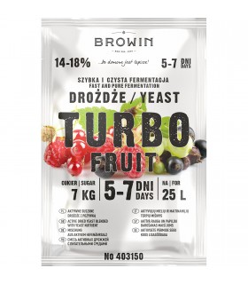 BIN DROŻDŻE GORZELNICZE Turbo Fruit 5-7 dni 40g