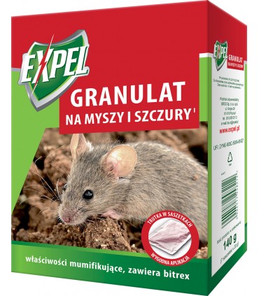 EXPEL Granulat na myszy i szczury 140g