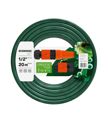 WĄŻ ECONOMIC + KOŃCÓWKI 1/2" 20M 