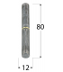 ZAWIAS TOCZONY 12x80mm