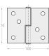 ZM 100/70 ZAWIAS L 100x70