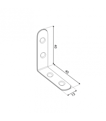 FKW 40 Kątownik 40x40x13x2,0 worek 4 szt