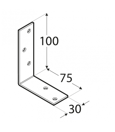 KB 1 Kątownik 100x75x30x3,0