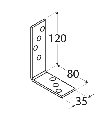 KB 2 Kątownik 120x80x35x4,0