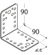 KL 4 Kątownik 90x90x65x2,5
