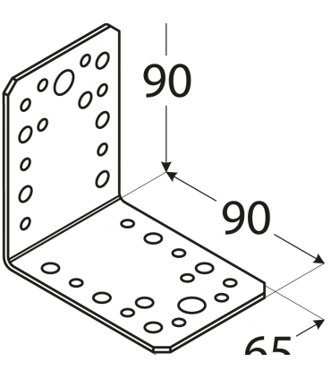 KL 4 Kątownik 90x90x65x2,5