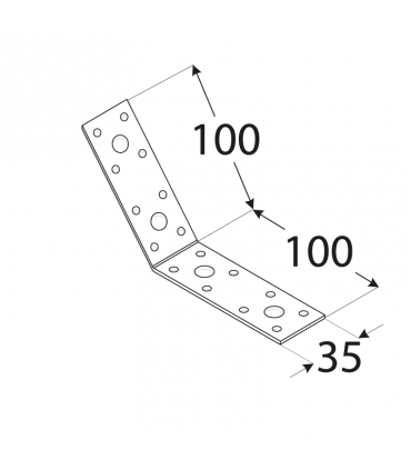 KLR 4 Kątownik 100x100x35x2,5