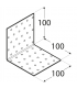 KM 13 Kątownik 100x100x100x2,0
