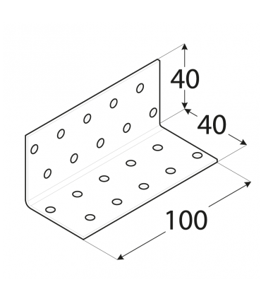 KM 14 Kątownik 40x40x100x2,0