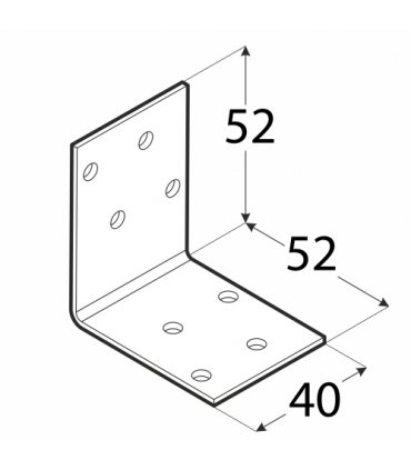KM 17 Kątownik 52x52x40x2,0