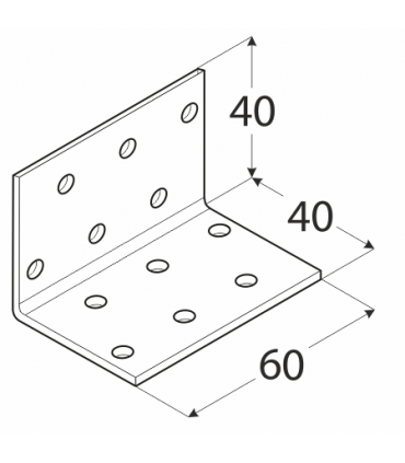 KM 2 Kątownik 40x40x60x2,0