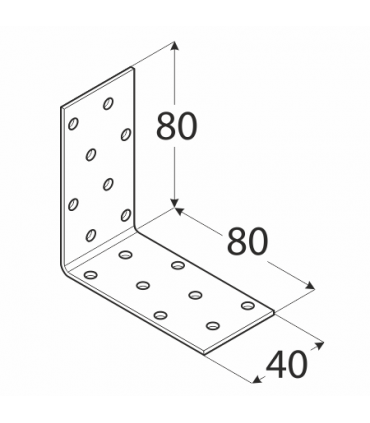 KM 7 Kątownik 80x80x40x2,0