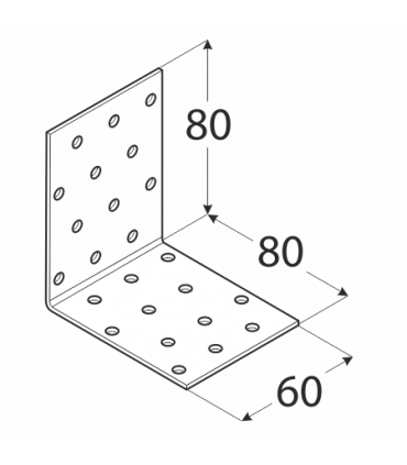 KM 8 Kątownik 80x80x60x2,0
