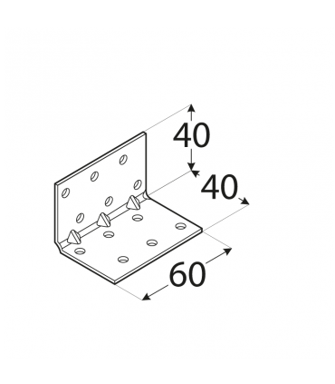 KMP 2 Kątownik 40x40x60x1,5