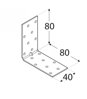 KMP 7 Kątownik 80x80x40x1,5