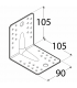 KP 2 Kątownik z przetłoczeniem 105x105x90x2,5