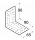 KPL 1 Kątownik z przetłoczeniem 90x90x65x2,0