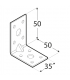 KPL 5 Kątownik z przetłoczeniem 50x50x35x2,0