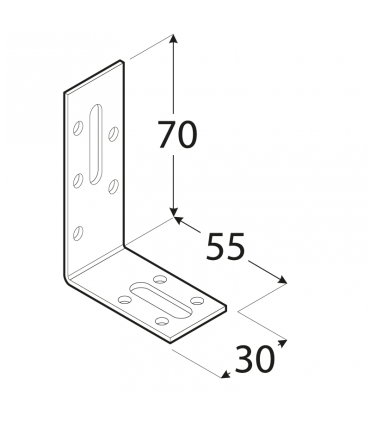 KRD 2 Kątownik 70x55x30x2,0
