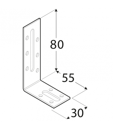 KRD 3 Kątownik 80x55x30x2,0