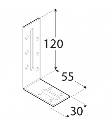KRD 4 Kątownik 120x55x30x2,0 