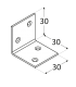 KS 1 Kątownik 30x30x30x1,5