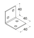 KS 2 Kątownik 40x40x40x1,5