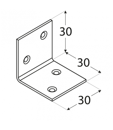KSO 1 Kątownik ZN 30x30x30x1,5