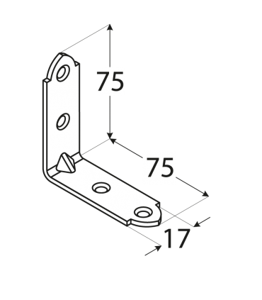 KW 4 Kątownik 75x75x17x2,0