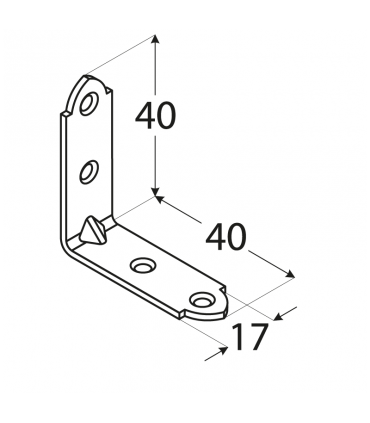 KW 40 Kątownik 40x40x15x1,5