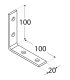 KW 5 Kątownik 100x100x20x4,0