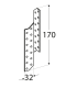 LK 1 Łącznik 170x32x100x2,0 L