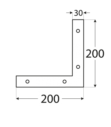 NA 2 Narożnik 200x200x30x2,5 