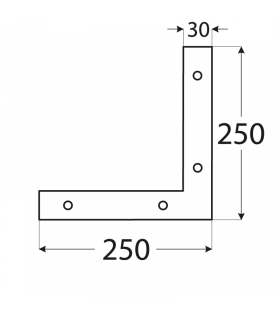 NA 3 Narożnik 250x250x30x3,0 