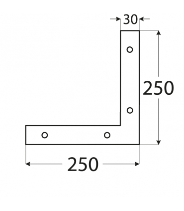 NA 3 Narożnik 250x250x30x3,0 