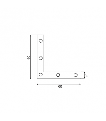 NA 60 Narożnik 60x60x10x2,0