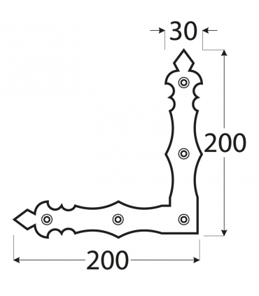 NAD 2 Narożnik C 200x200x30x3,0