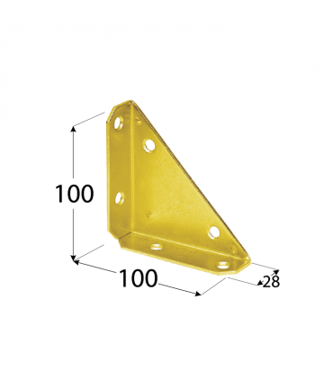 NS 100 Narożnik 100x100x28x2,3 