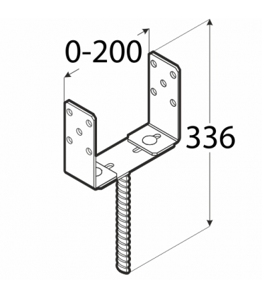 PSRU 60-200 Podstawa 60-200x136x4,0