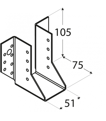 WB 10 Wieszak 51x105x75x2,0