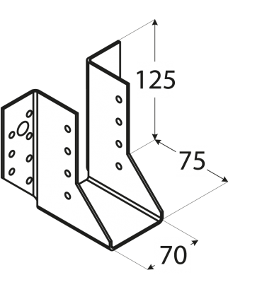 WB 21 Wieszak 70x125x75x2,0