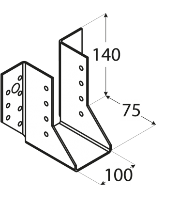 WB 30 Wieszak 100x140x75x2,0