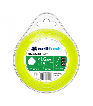ŻYŁKA TNĄCA STANDARD OKRĄGŁA 1,6x15mb