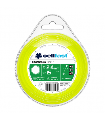 ŻYŁKA TNĄCA STANDARD OKRĄGŁA 2,4x15mb