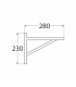 WDW 280 Wspornik SO 280x230x1,1