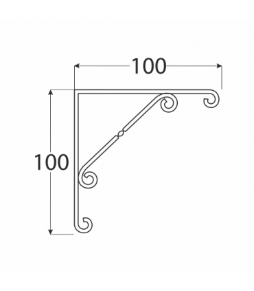 WO 100 Wspornik C 100x100