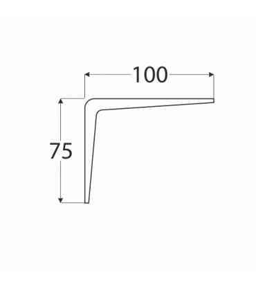 WS 100 Wspornik BI 100x75