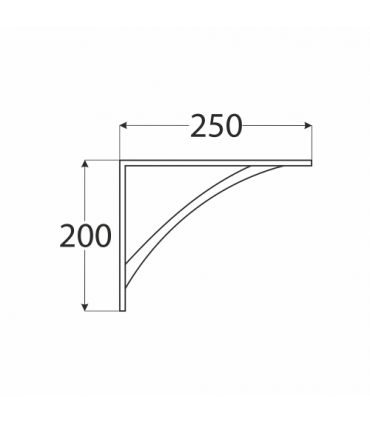 WSL 250 Wspornik BI 250x200