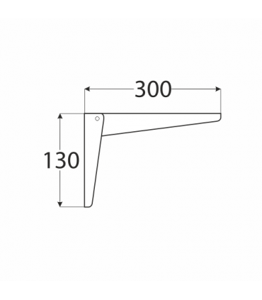 WSN 300 Wspornik BI 300x130
